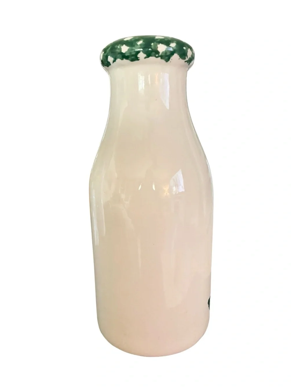 Vintage Crock Shop Santa Ana CA Sunflower Ceramic Milk Bottle Vase 🌻